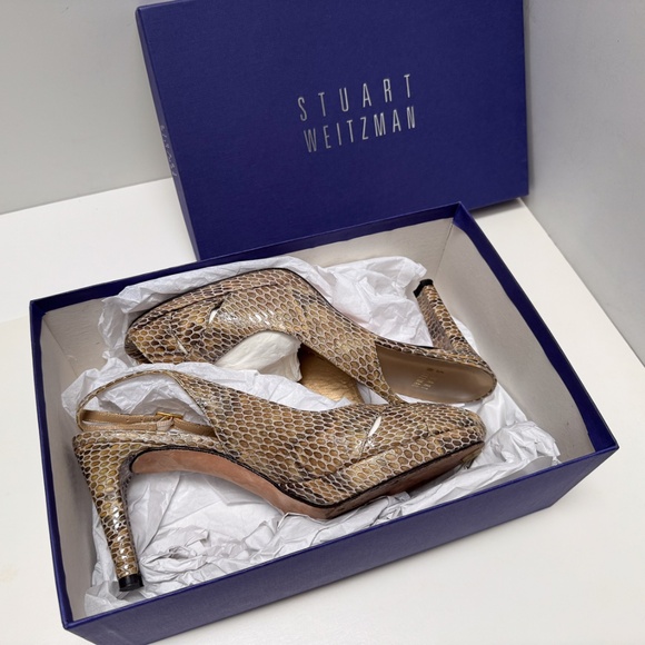 Stuart Weitzman peekaboo toe, size 9.5 M - Picture 1 of 7